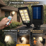 Lámpara solar paleta de casa